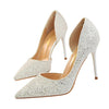 Sexy Wedding Shoes Gold Silver