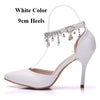 Women White High  Wedding Shoes