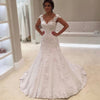 Luxury Pearls Wedding Dressl Gown