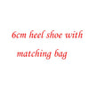 New Green crystal women wedding shoes with matching bags High shoes Fashion real leather shoes woman p