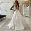 Wedding Dresses With Top Quality V-neck Backless