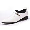 Man Flat Classic Men Shoes PU Leather Wingtip Carved Italian Formal Oxford