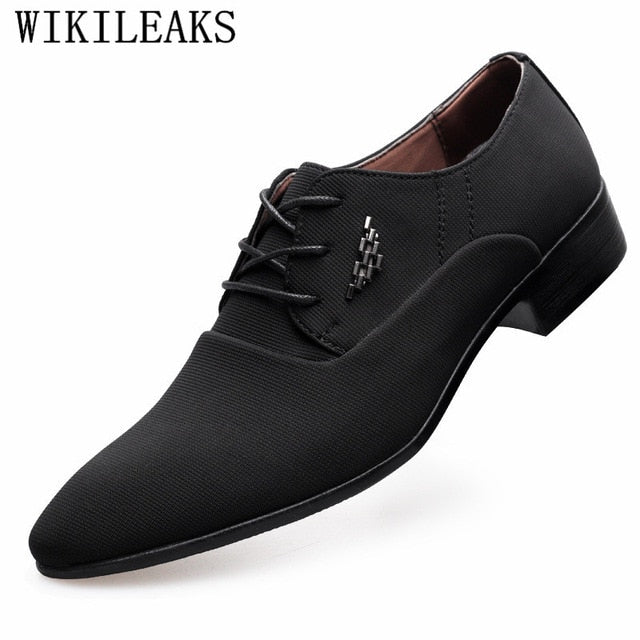 Luxury Brand Classic Oxford Shoes For Men Breather Canvas Shoes Men