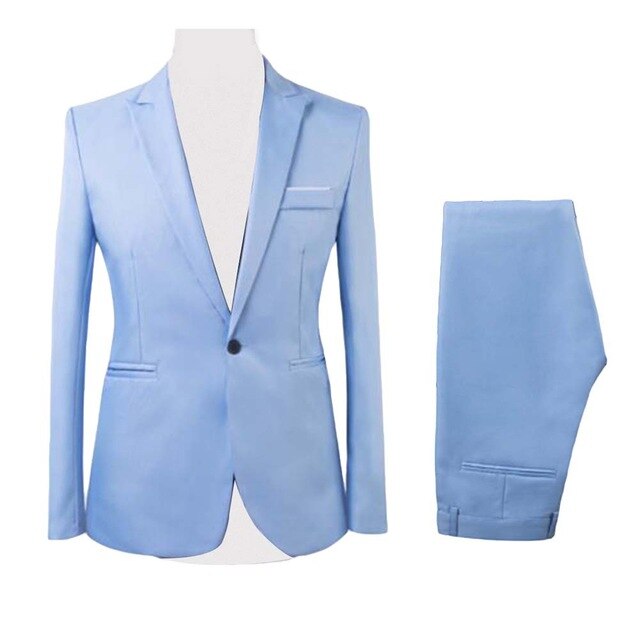 Formal Mens Suits with Pants Men's Blazer  Wedding Male