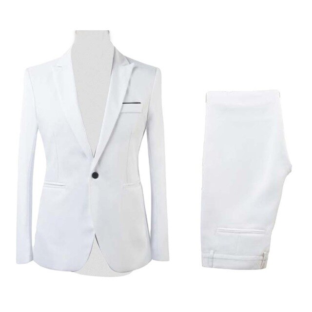 Formal Mens Suits with Pants Men's Blazer  Wedding Male