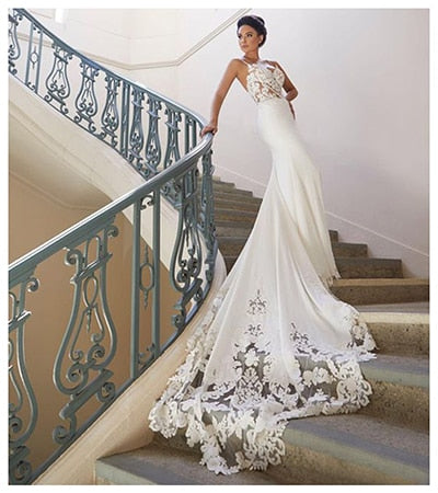 Wedding Dress Sweetheart Neck Gown