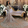 Luxury Sparkly Wedding Dresses High Neck