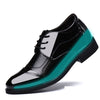 6CM Invisible Height Increase Patent Leather Shoes for Men Wedding Groomsman Elegant Dress