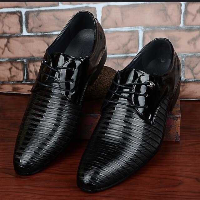 Office Men Leather Shoes Men's Formal Elegant Party Shoes Men Classic Luxury Shoes Man Wedding Dress Shoes  Zapatos De Hombre