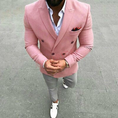 Fashion Lattice Men's Suit. Casual Men Blazer