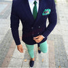 Fashion Lattice Men's Suit. Casual Men Blazer