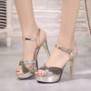 Sexy High Heels Shoes Women Pumps Peep