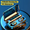 Wireless Headphones TWS Bluetooth 5.0 Earphones 2200mAh Charging Box 9D HiFi Earbuds Sport Waterproof