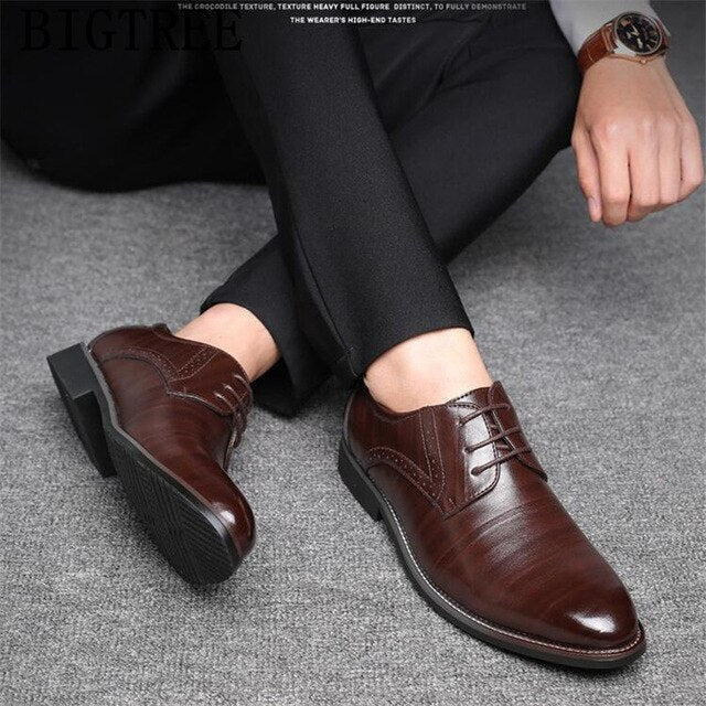 Party Wedding Dress Shoes Men Leather Oxford Shoes For Men Zapatos