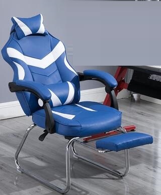 Modern Gaming Chair Office Computer Simple Around Bow Seat Synthetic Leather