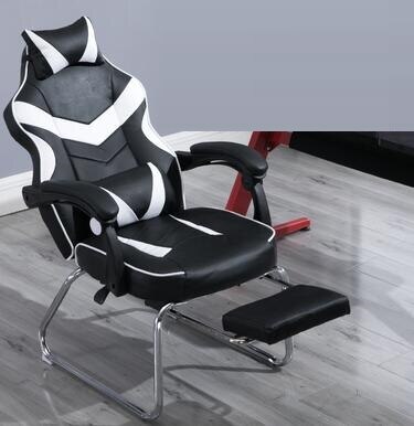 Modern Gaming Chair Office Computer Simple Around Bow Seat Synthetic Leather