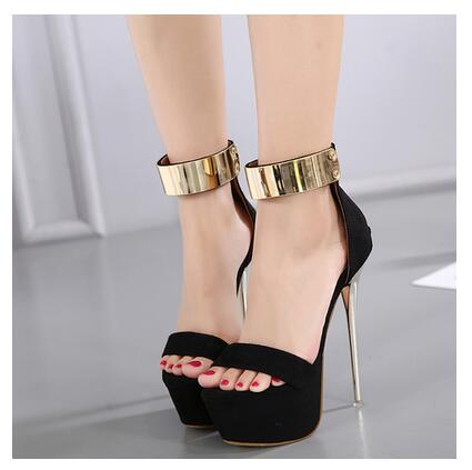 Platform Sandals Party Shoes For Women Wedding Pumps 16cm High Heels