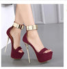 Platform Sandals Party Shoes For Women Wedding Pumps 16cm High Heels