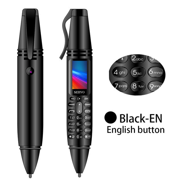 SERVO K07 Pen mini Cellphone 0.96" Tiny Screen GSM Dual SIM Camera Flashlight