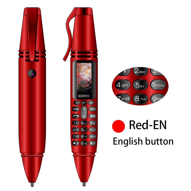 SERVO K07 Pen mini Cellphone 0.96" Tiny Screen GSM Dual SIM Camera Flashlight