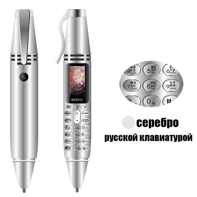 SERVO K07 Pen mini Cellphone 0.96" Tiny Screen GSM Dual SIM Camera Flashlight