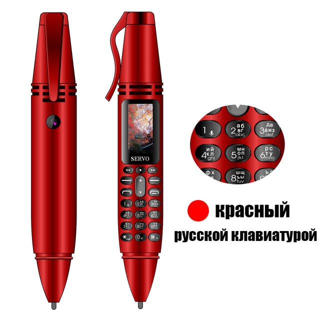 SERVO K07 Pen mini Cellphone 0.96" Tiny Screen GSM Dual SIM Camera Flashlight