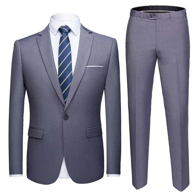 Fit Business Uniform Office Suit Wedding Casual