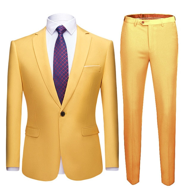 Fit Business Uniform Office Suit Wedding Casual