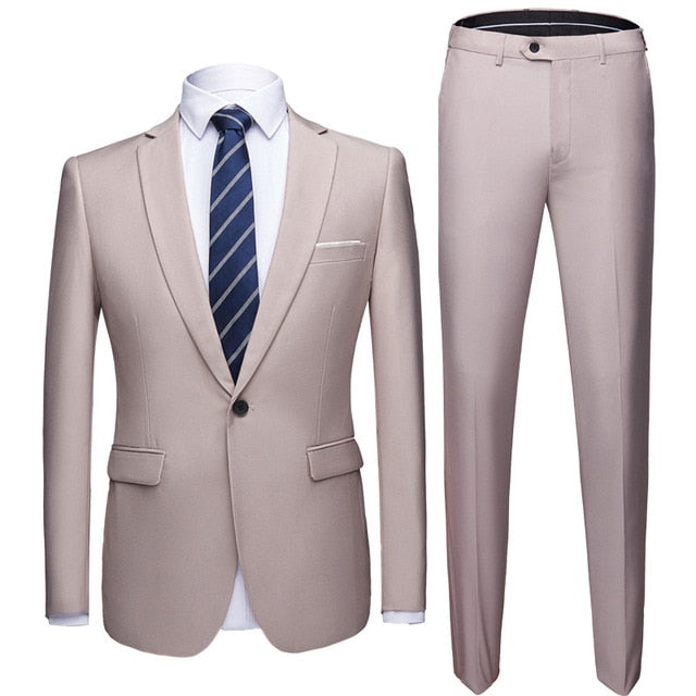 Fit Business Uniform Office Suit Wedding Casual