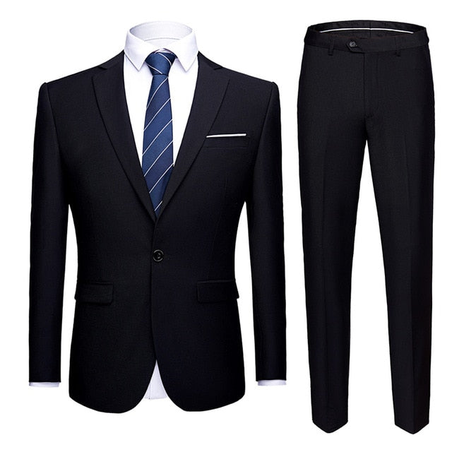 Fit Business Uniform Office Suit Wedding Casual