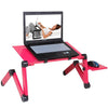 Portable Adjustable Aluminum Laptop Desk Stand Table Vented Ergonomic