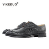 Black Crocodile Shoes Male Designer Genuine Leather Dress Wedding Party Shoe