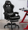 Gaming Chair High Back PU Leather/ Swivel casters/3.5" thick cushion/Headrest and Lumbar Support (Black and red)