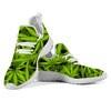 Green Hemp Leaf/Weed Leaves Printting Men Cusual Shoes  Lightweigt Shoes