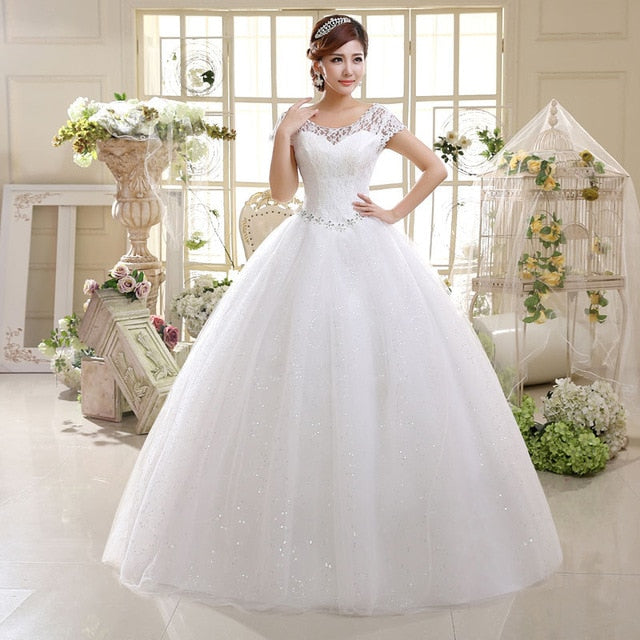 Crystal Lace Wedding Dress Weeding