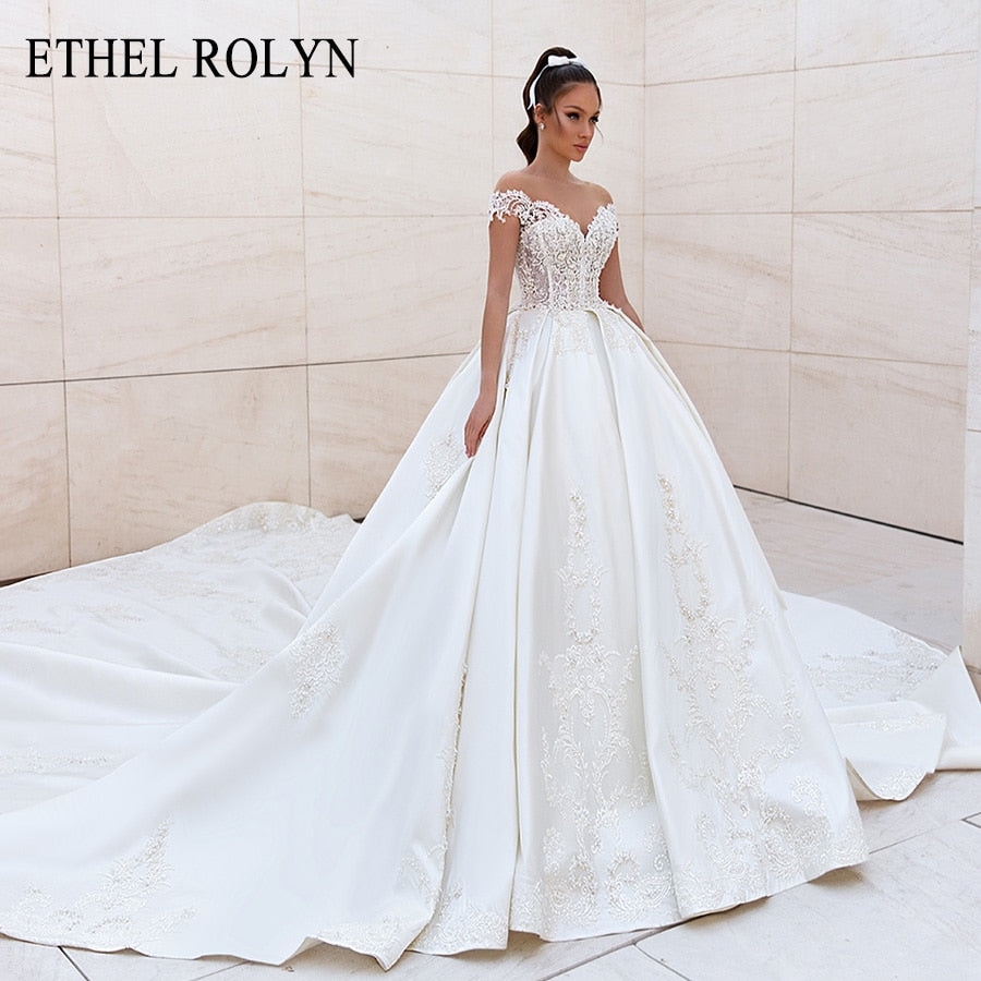 Gown Wedding Dress Royal Satin