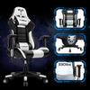 Furgle Office Chair Swivel Gaming Chair High Back Racing Ergonomic Computer Desk Recliner PU Leather Seat Fast Free Shipping