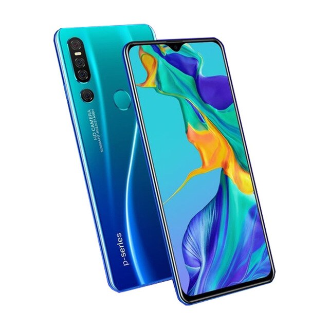 SOYES P30 Pro Mobile Phone Android Face ID Fingerprint Smartphone 6.3 inch RAM 2GB ROM 32GB 2 Sim card Beauty Camera Wifi phone