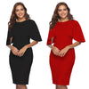 Women Elegant  Vestidos Party Wear To Work Fitted Stretch Slim