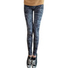 High Waist Women Jeans Buttons Blue Skinny Pencil Pant