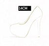 White Flower Pumps New arrival womens wedding shoes Bride High heels platform