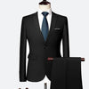 Classic Men's High-end Customized Solid Color Slim Business Dress Groom Wedding