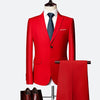 Classic Men's High-end Customized Solid Color Slim Business Dress Groom Wedding