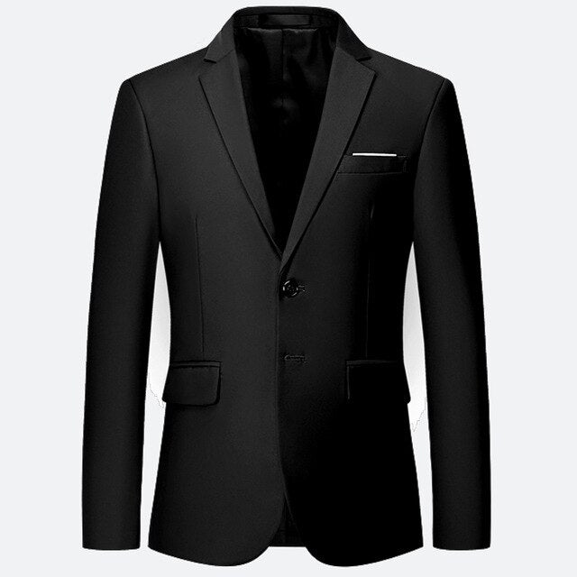 Classic Men's High-end Customized Solid Color Slim Business Dress Groom Wedding