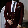 Thorndike Wine Red Busness Men's Suits