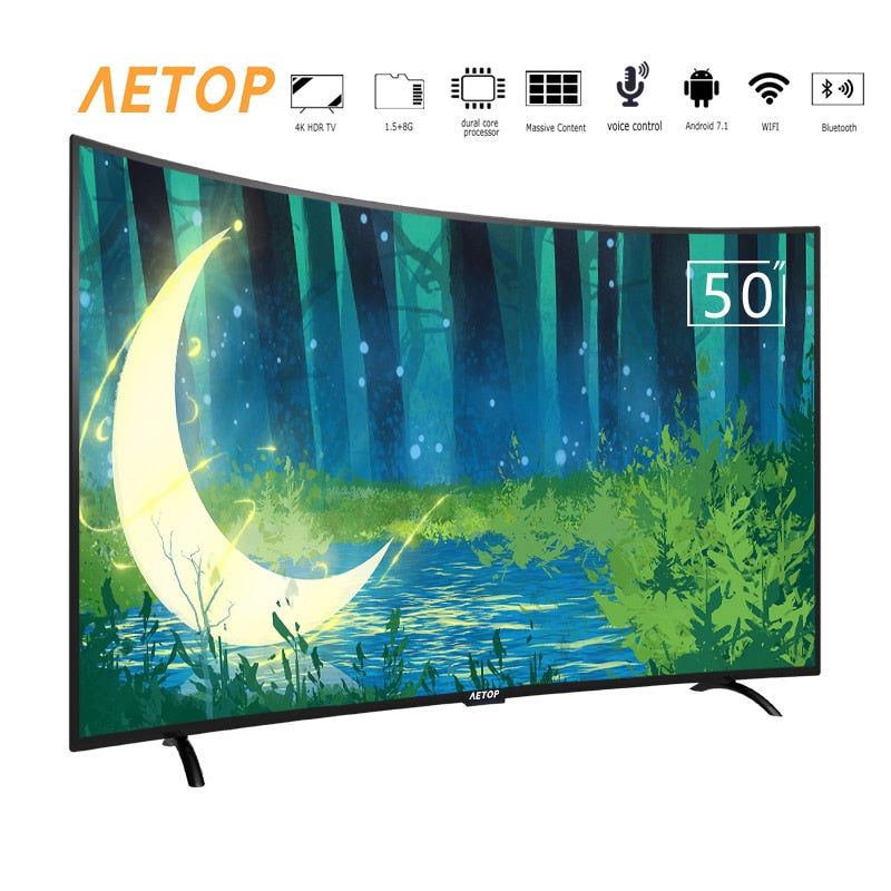 curved smart led television 4k Ultra HD android tv 50 inch curved led tv screen