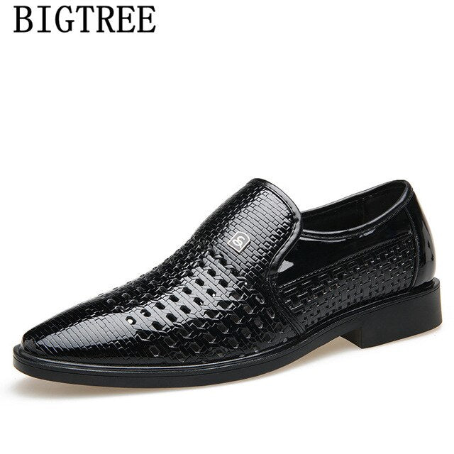 Men Dress Shoes Leather Fashion Coiffeur Designer Shoes Men White Wedding Shoes