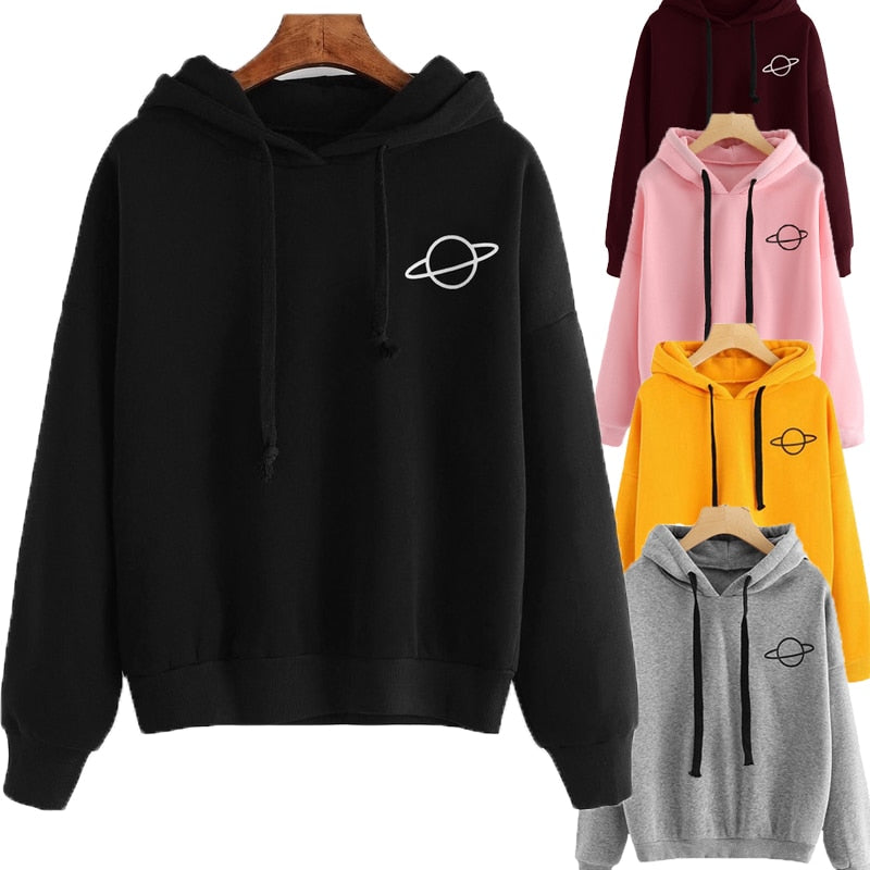 Sweatshirt Long Sleeve Hooded 2020 Autumn Female Pullover