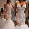 Sexy Wedding Dresses With Spaghetti Straps Beads