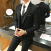 Formal Business One Button Fit Three Piece Wedding Men Suits